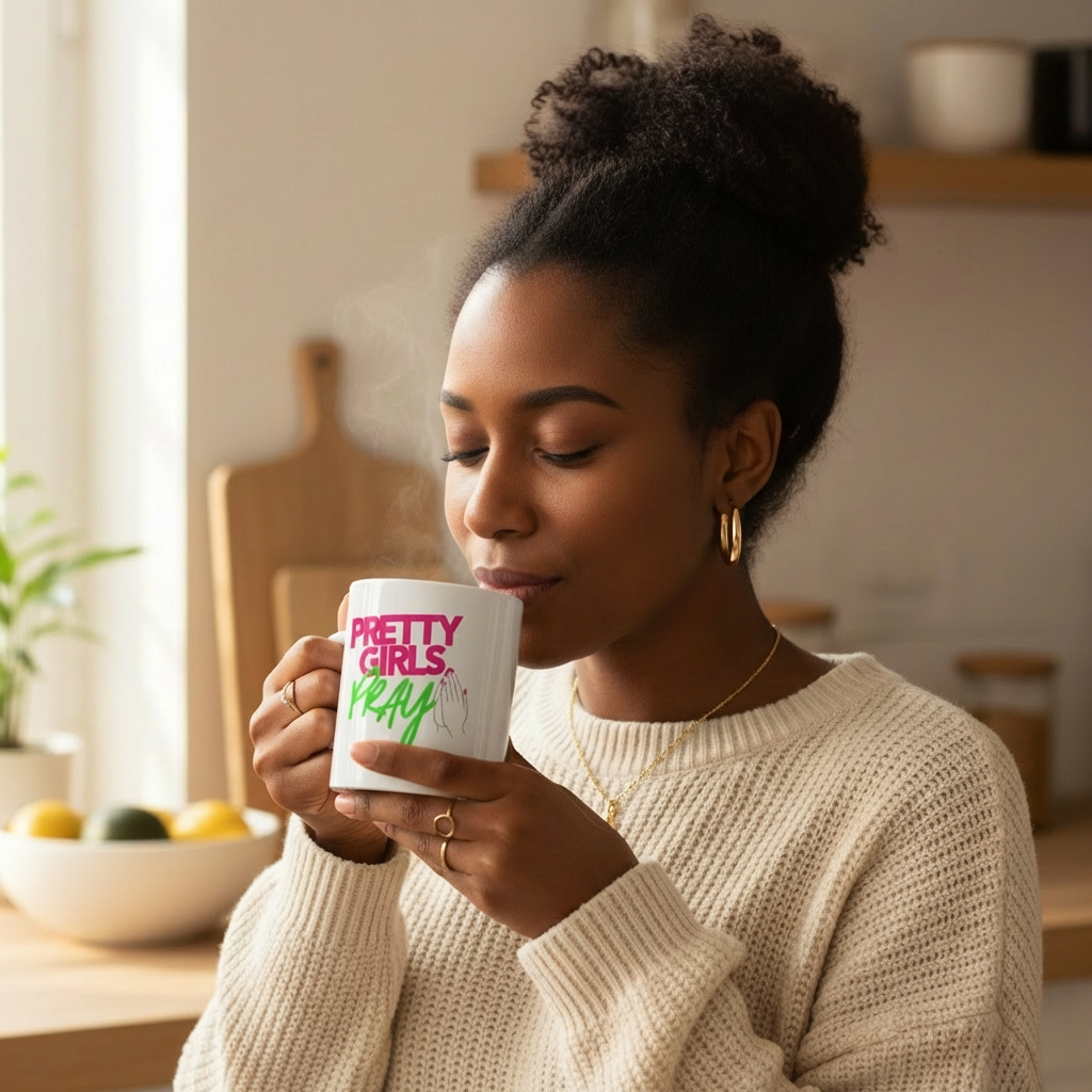 Pretty Girls Pray- 20oz Jumbo Coffee Mug