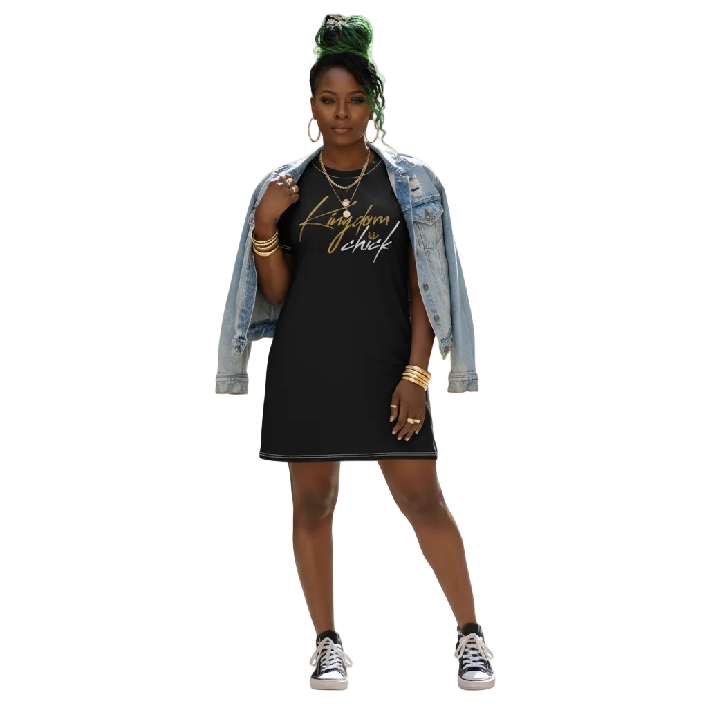 Kingdom Chick™ T-Shirt Dress — Faith Over Fashion, Always