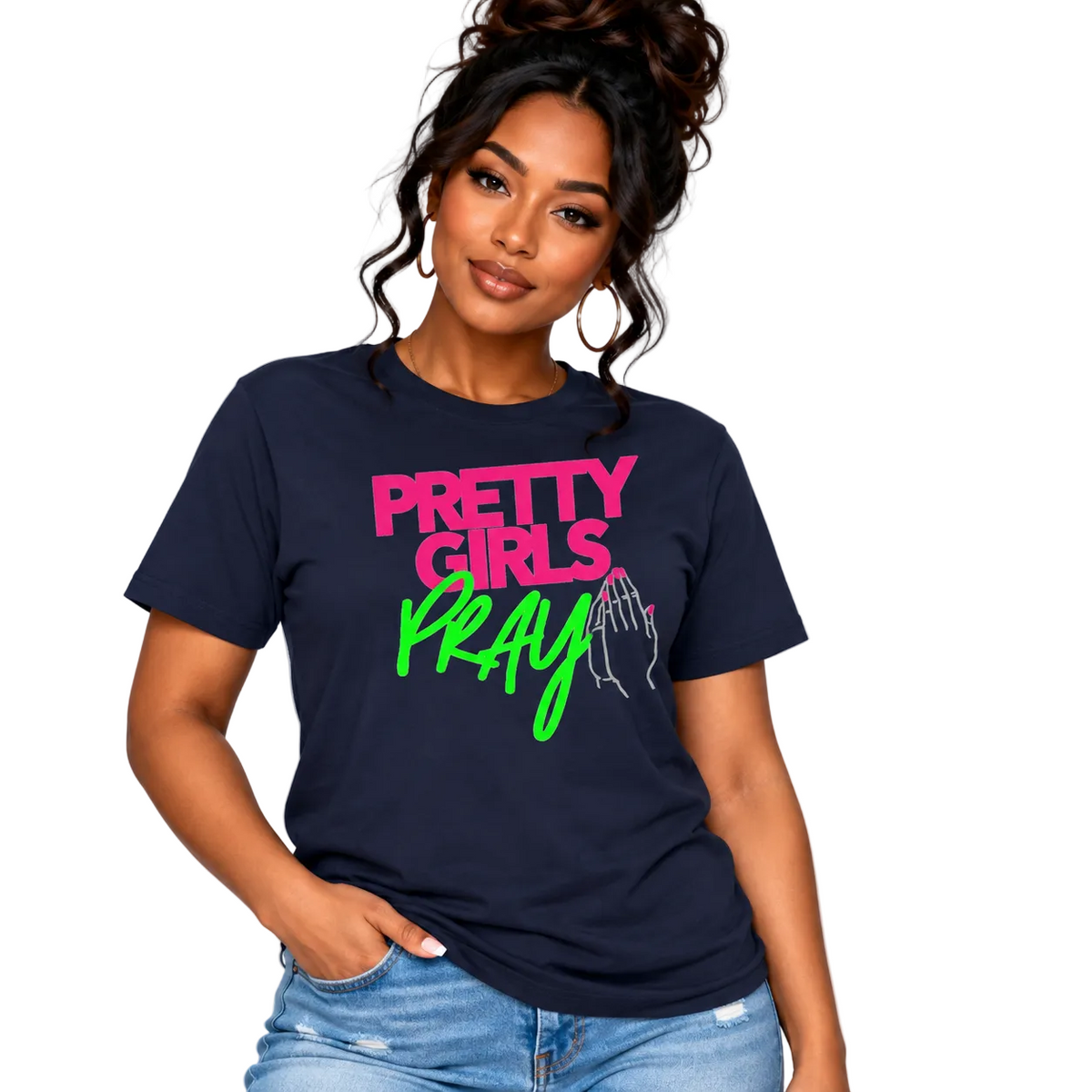 Pretty Girls Pray Christian Unisex Tee