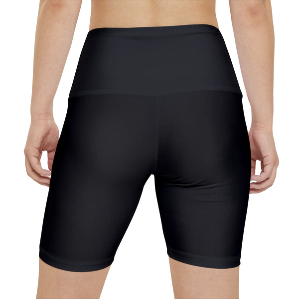 Kingdom Chick Women’s Workout Shorts | High-Waist Biker Shorts with Side Logo