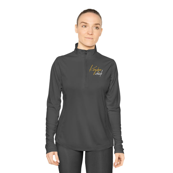 Kingdom Chick Ladies Quarter-Zip Pullover | Faith-Inspired Women’s Christian Apparel