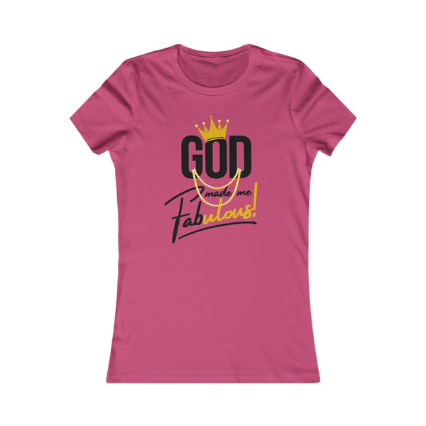 God Made Me Fabulous Women’s Fitted Tee | Faith-Based Apparel
