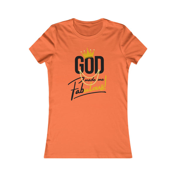 God Made Me Fabulous Women’s Fitted Tee | Faith-Based Apparel
