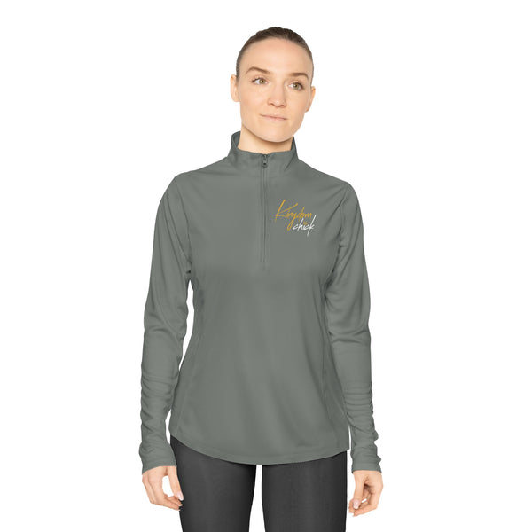 Kingdom Chick Ladies Quarter-Zip Pullover | Faith-Inspired Women’s Christian Apparel