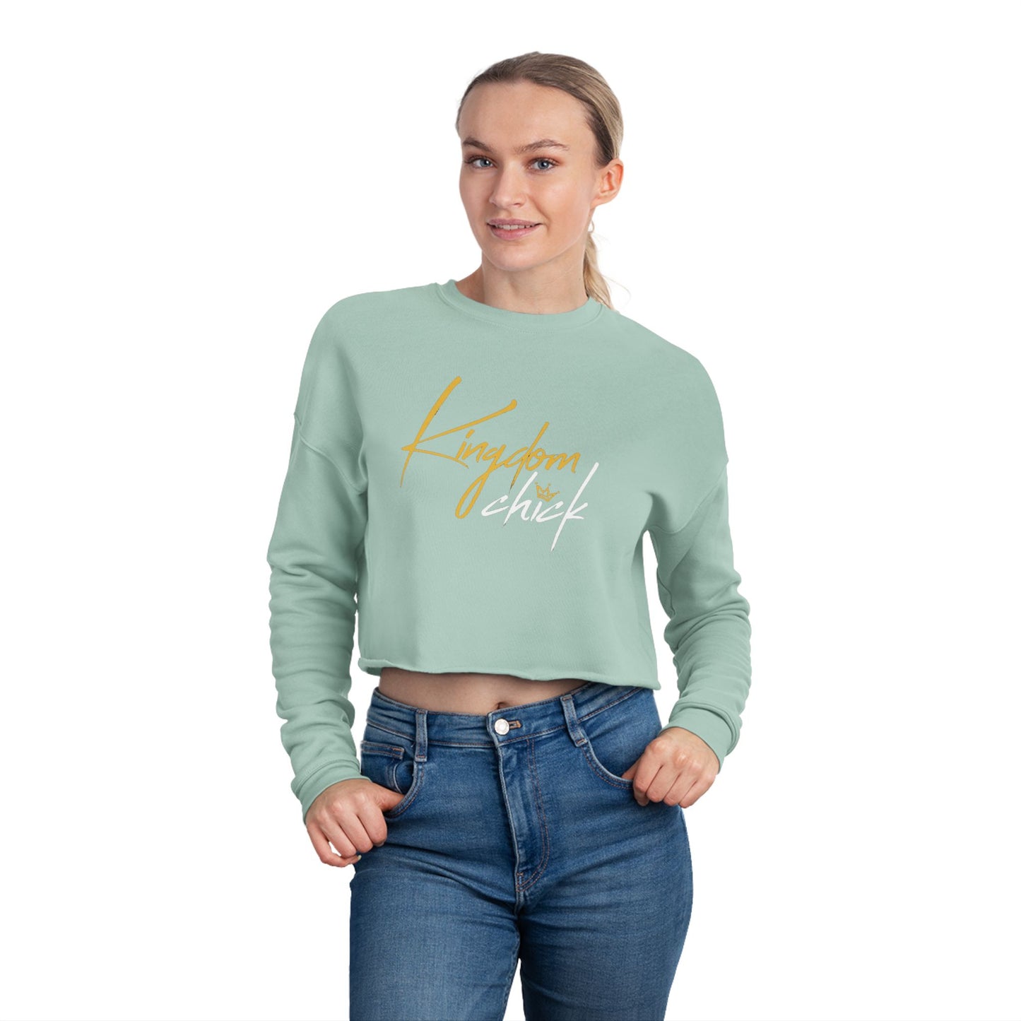 Kingdom Chick™ Christian Cropped Sweatshirt | Women’s Casual Pullover