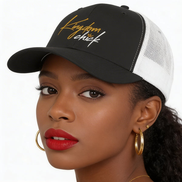 Kingdom Chick™ Trucker Hat – Christian Faith Mesh Cap