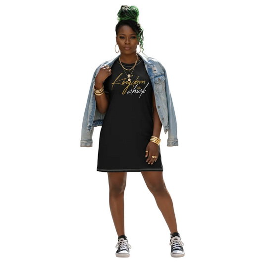 Kingdom Chick™ T-Shirt Dress — Faith Over Fashion, Always