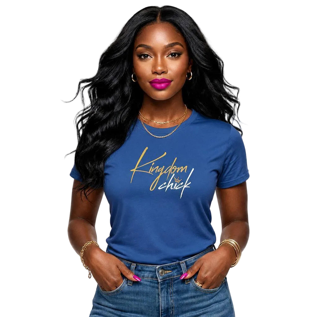 Kingdom Chick™ Fitted Tee – Christian Women’s Faith-Based T-Shirt