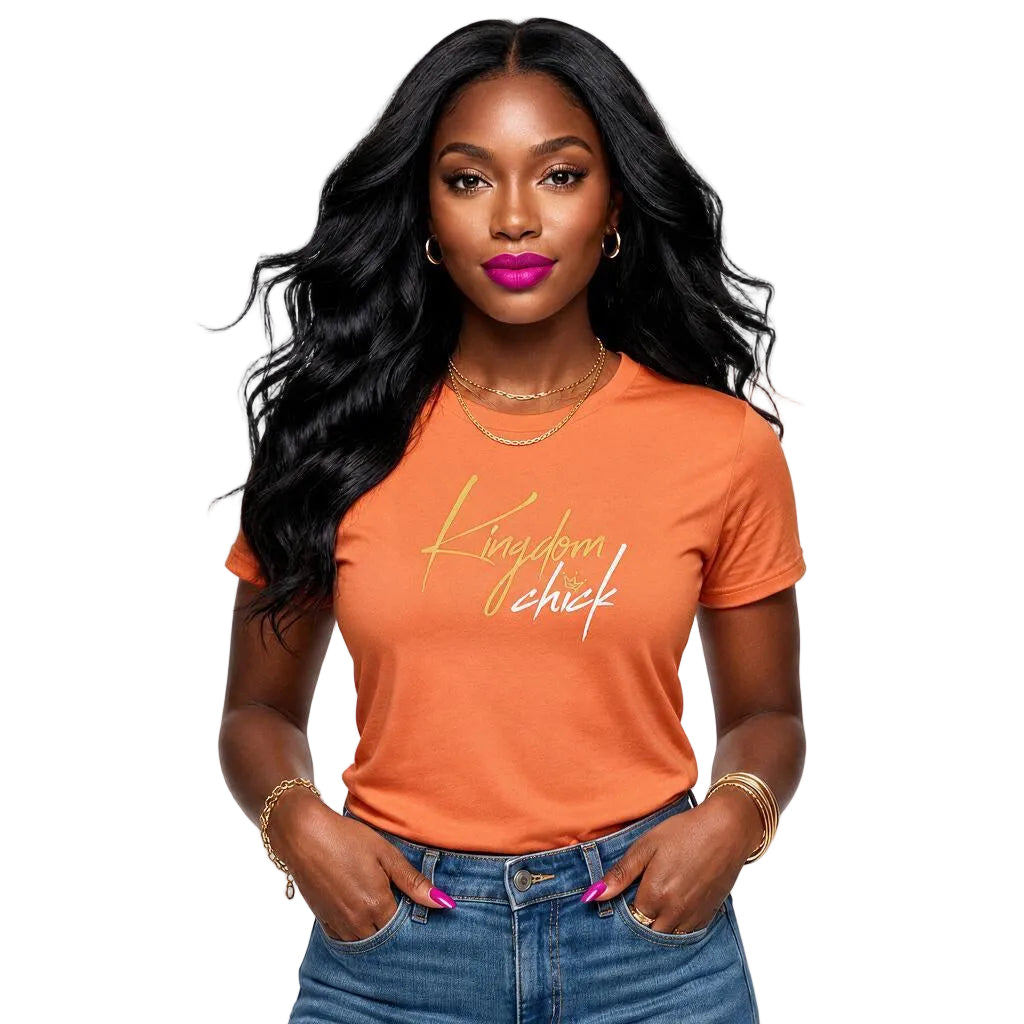 Kingdom Chick™ Fitted Tee – Christian Women’s Faith-Based T-Shirt