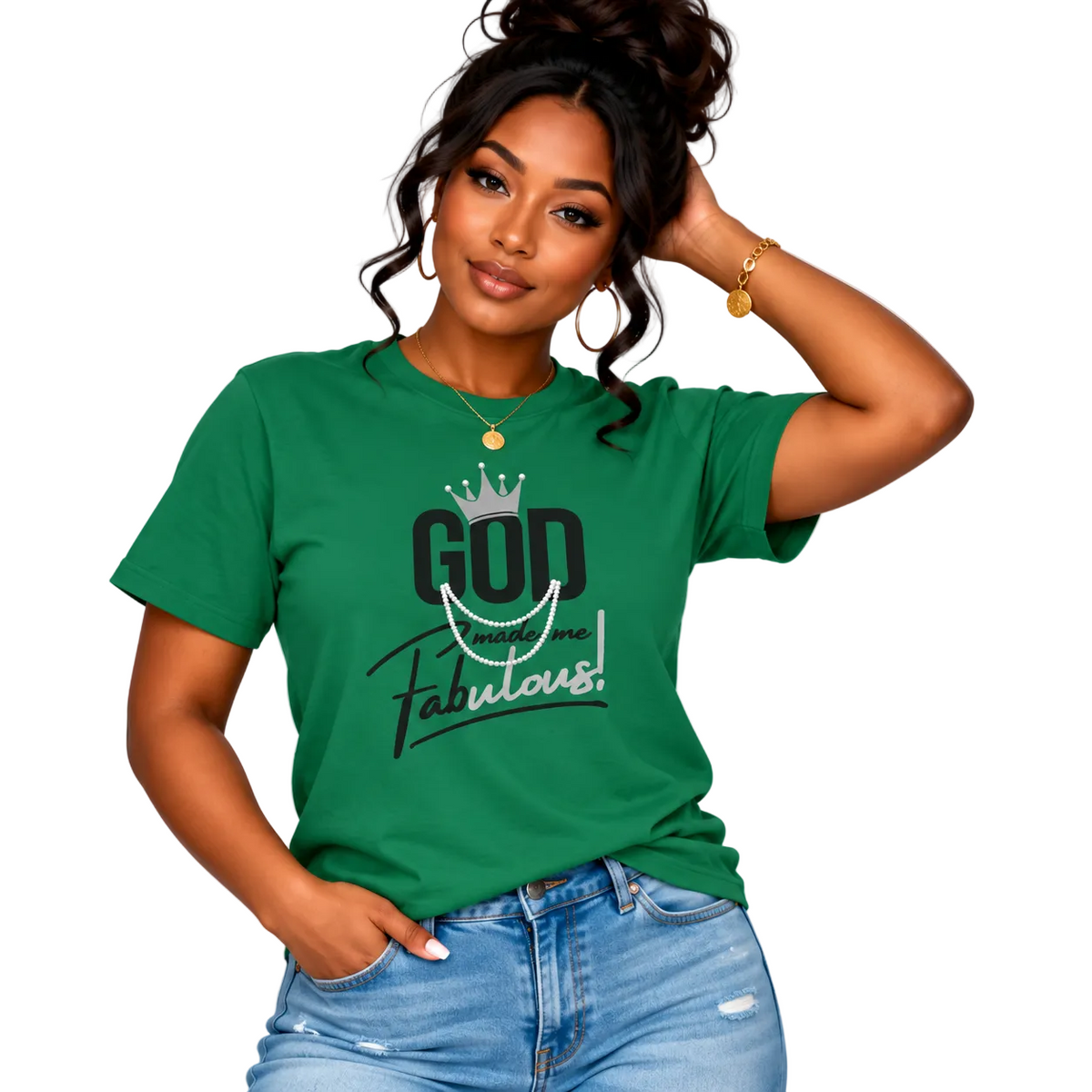 God Made Me Fabulous Unisex Christian Graphic Tee