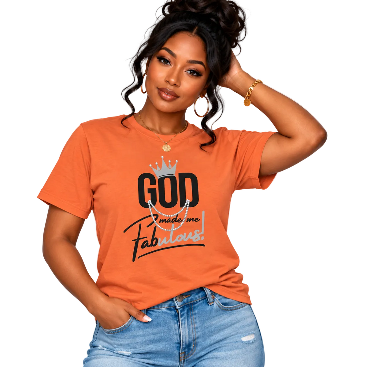 God Made Me Fabulous Unisex Christian Graphic Tee