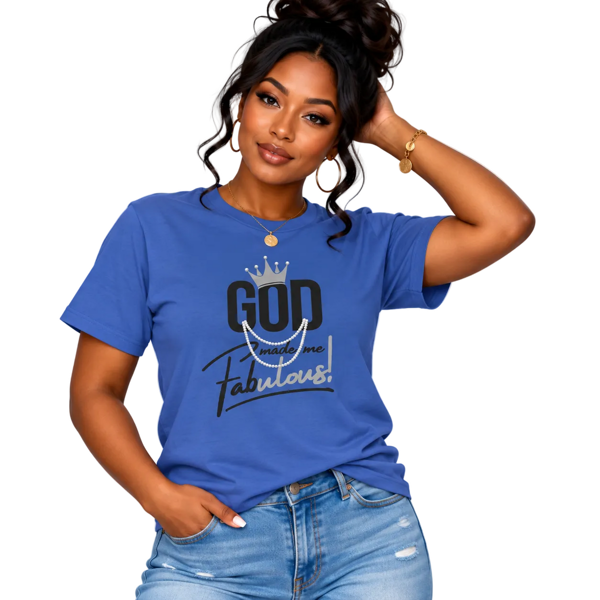 God Made Me Fabulous Unisex Christian Graphic Tee