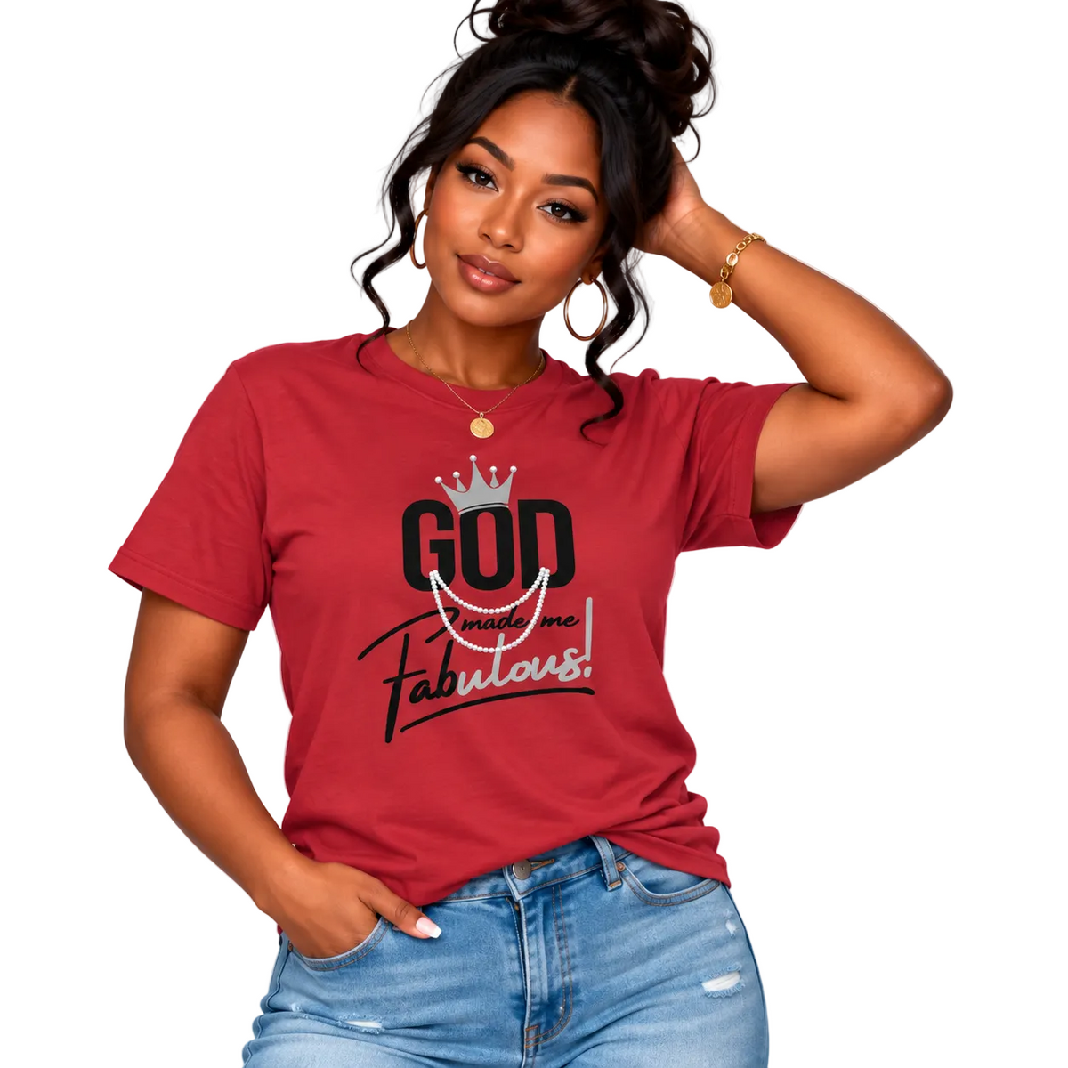 God Made Me Fabulous Unisex Christian Graphic Tee