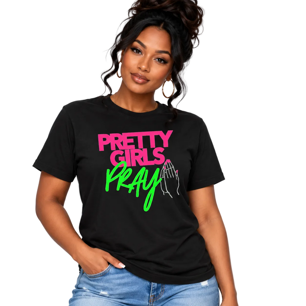 Pretty Girls Pray Christian Unisex Tee