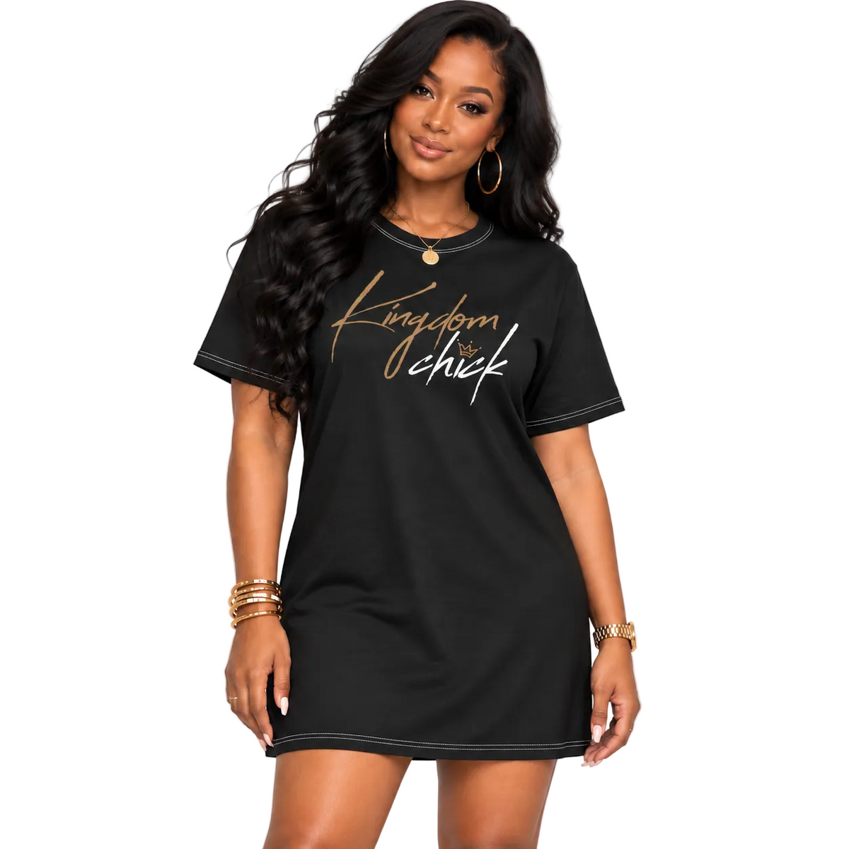 Kingdom Chick™ T-Shirt Dress — Faith Over Fashion, Always
