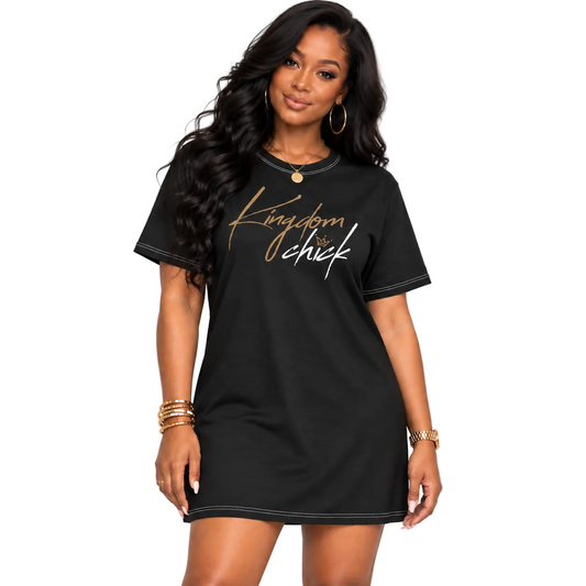 Kingdom Chick™ T-Shirt Dress — Faith Over Fashion, Always