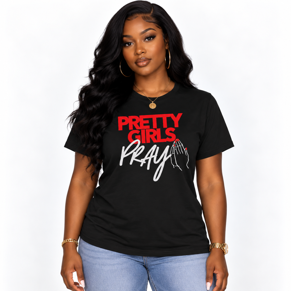 Pretty Girls Pray Christian Unisex Tee