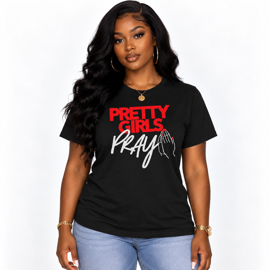 Pretty Girls Pray Christian Unisex Tee