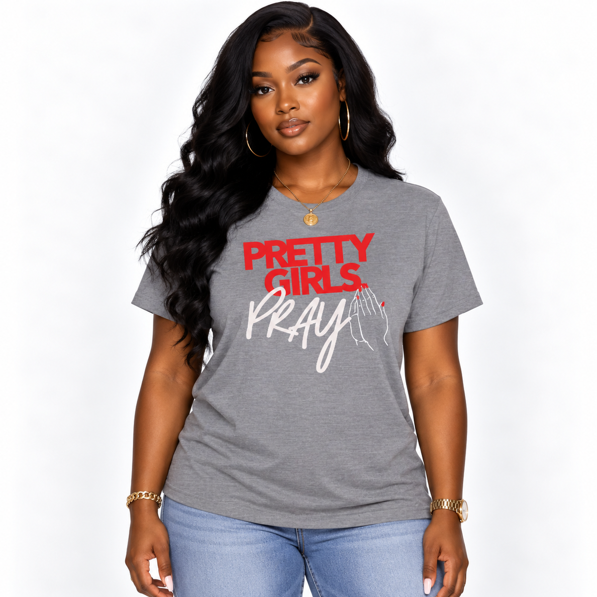 Pretty Girls Pray Christian Unisex Tee