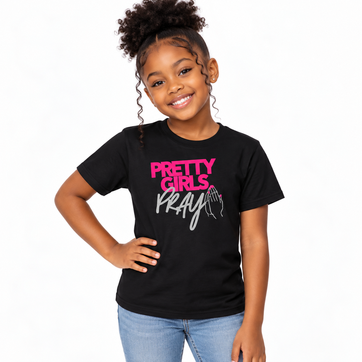 Pretty Girls Pray Kids Cotton Tee
