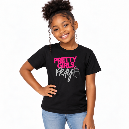 Pretty Girls Pray Kids Cotton Tee