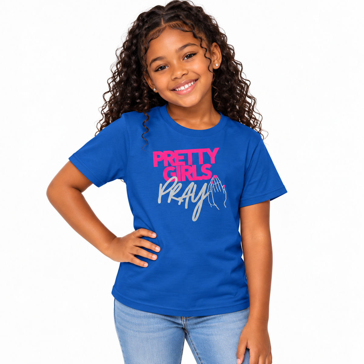 Pretty Girls Pray Kids Cotton Tee
