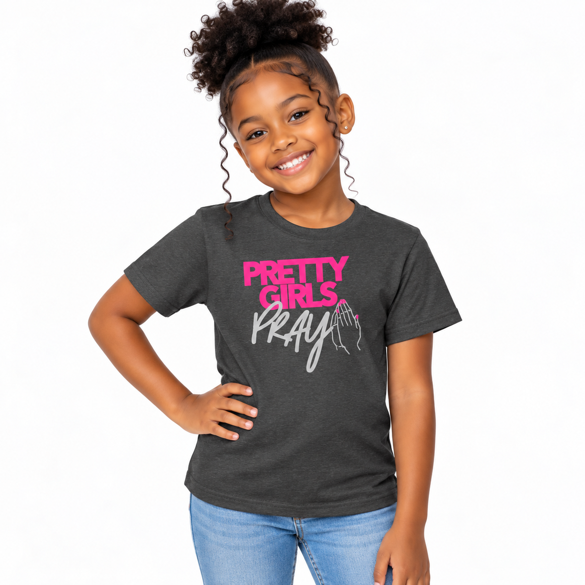 Pretty Girls Pray Kids Cotton Tee