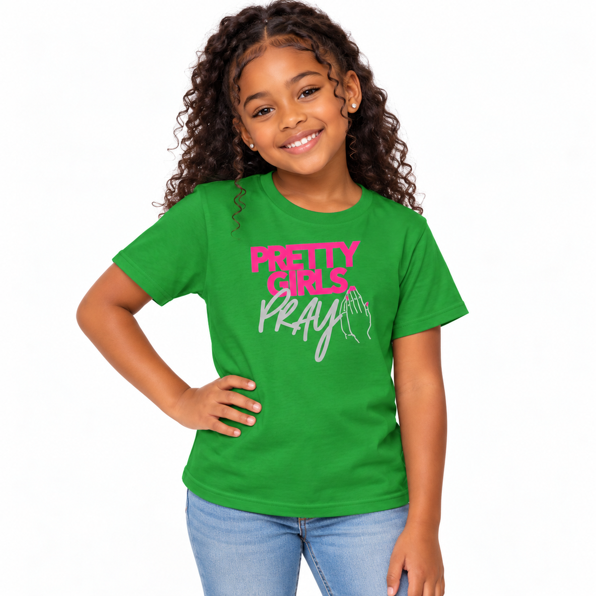 Pretty Girls Pray Kids Cotton Tee
