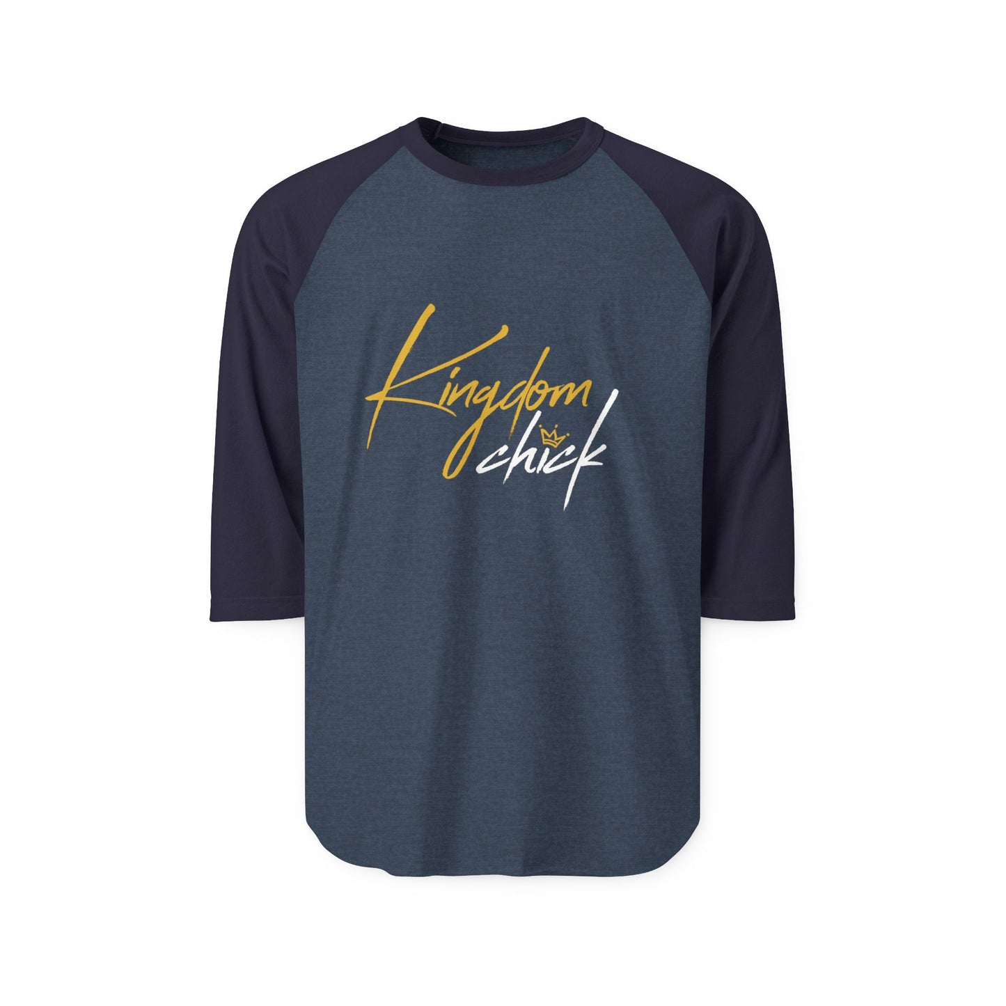Kingdom Chick™ Raglan Shirt | Faith-Inspired 3/4 Sleeve Baseball Tee