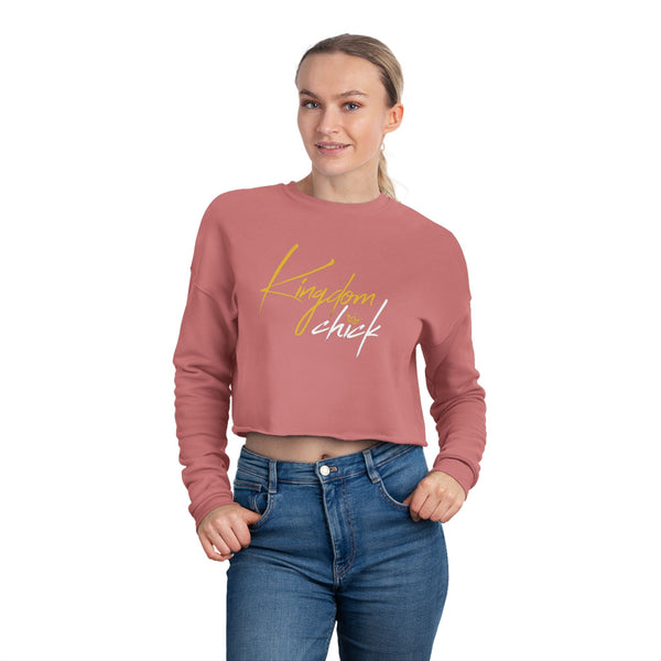 Kingdom Chick™ Christian Cropped Sweatshirt | Women’s Casual Pullover