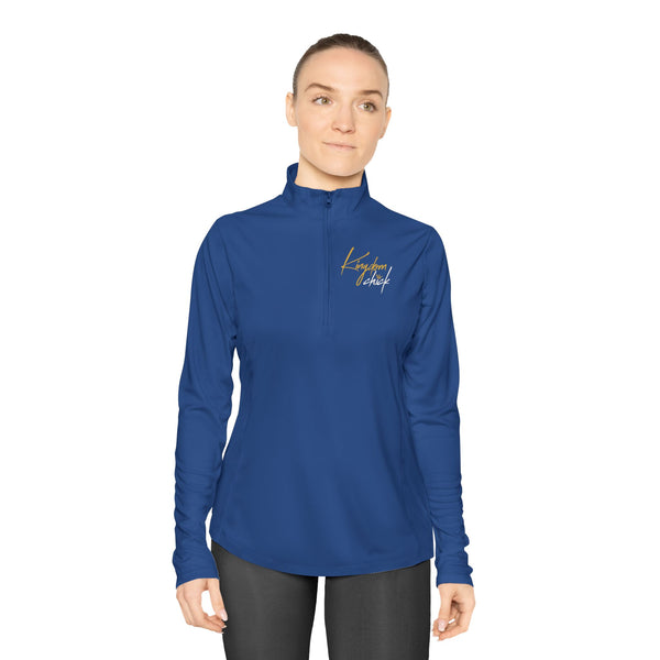Kingdom Chick Ladies Quarter-Zip Pullover | Faith-Inspired Women’s Christian Apparel