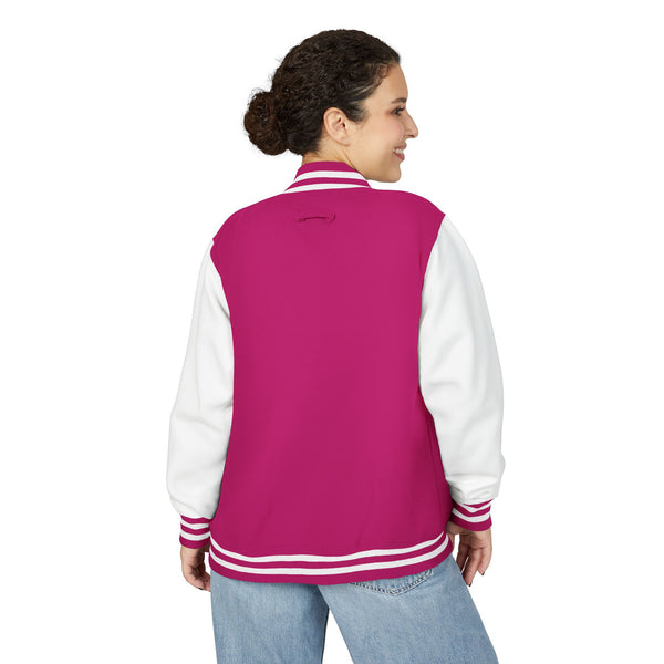 Kingdom Chick™ Retro Script Varsity Jacket | Classic Letterman Look