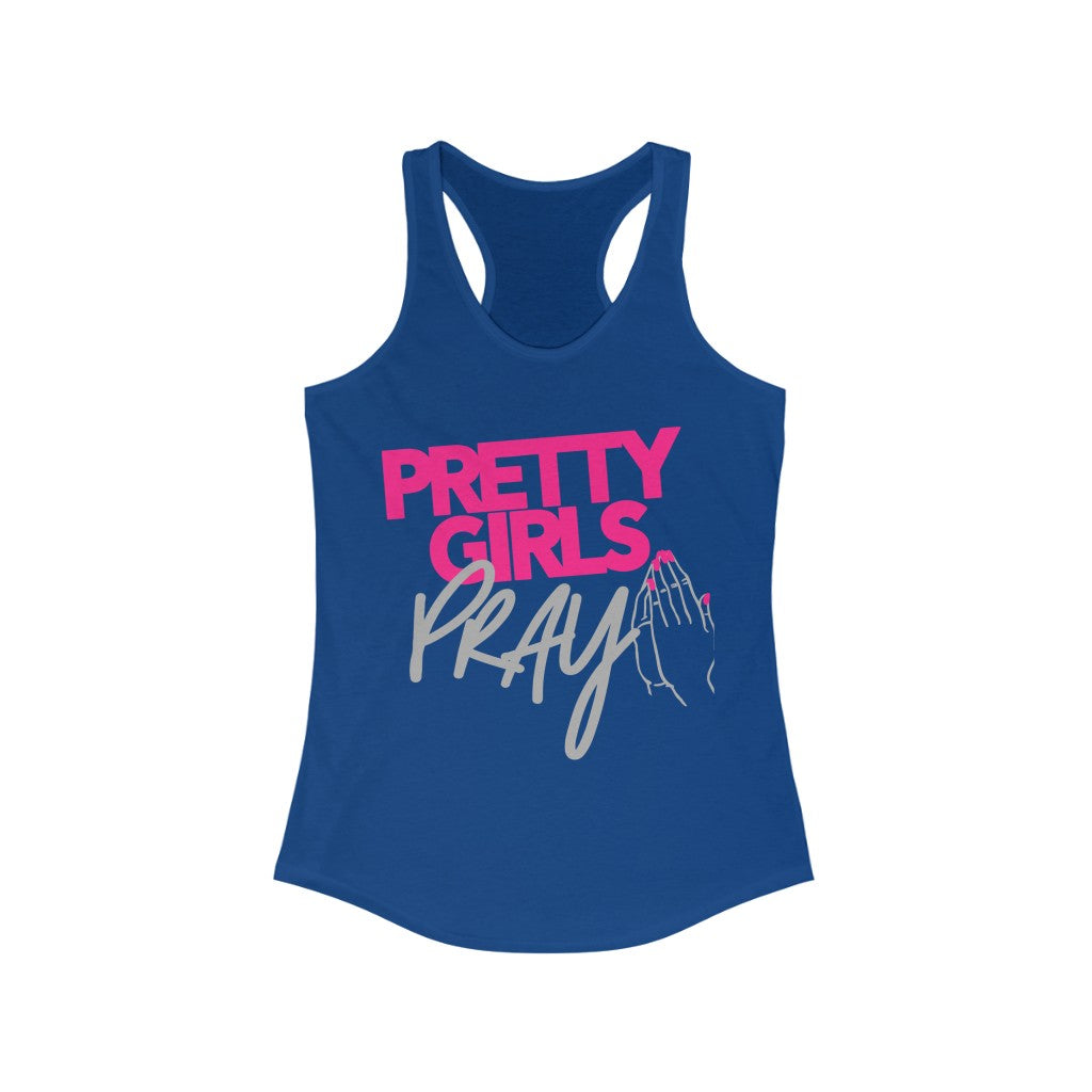 Pretty Girls Pray Women's Racerback Tank