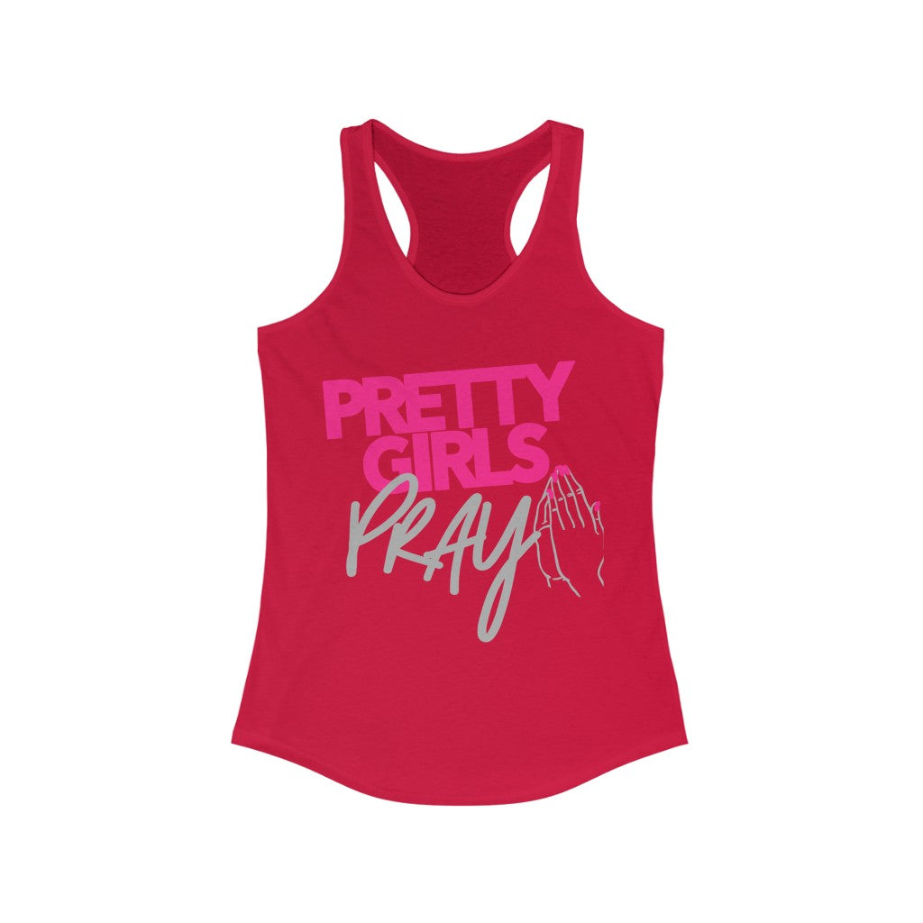 Pretty Girls Pray Women's Racerback Tank