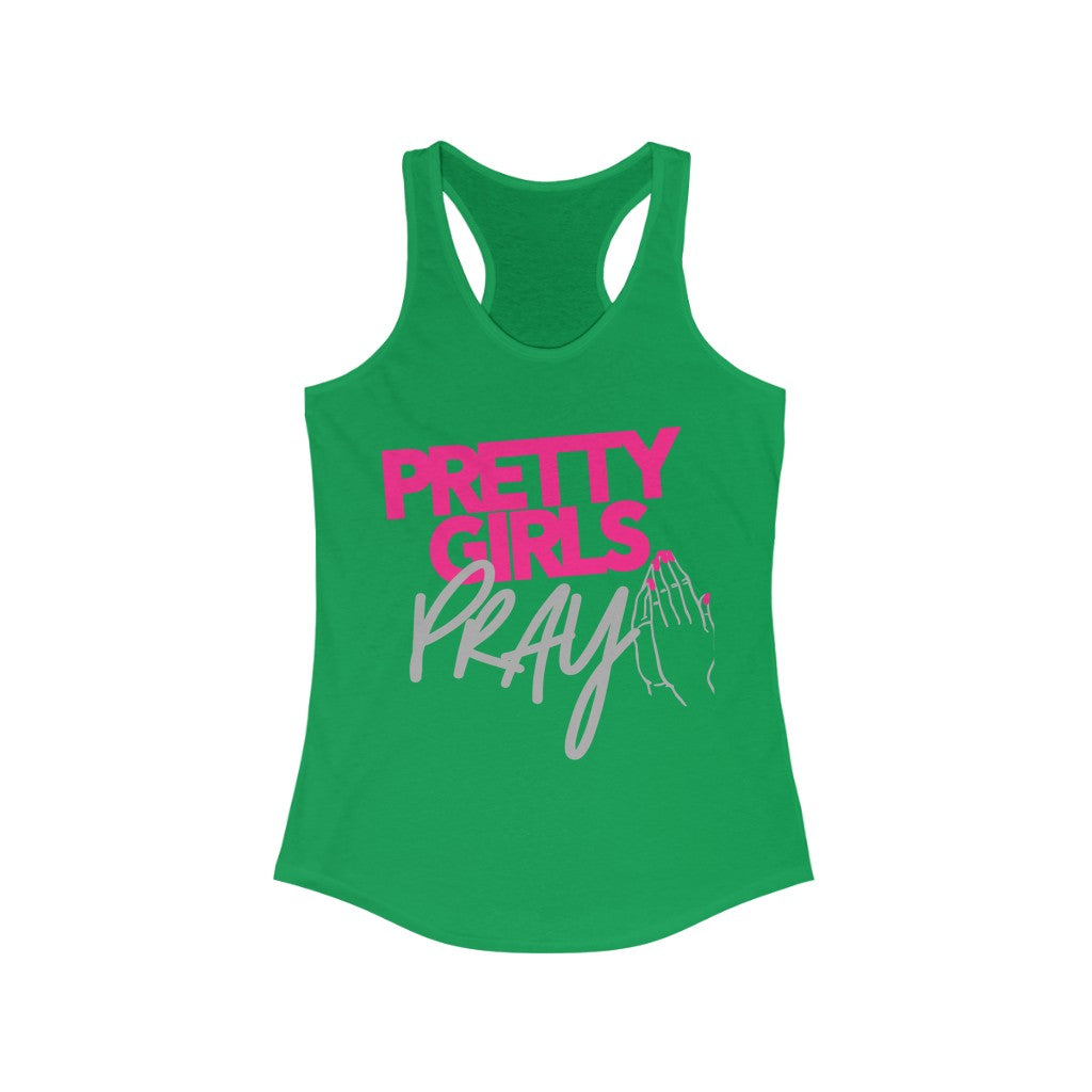 Pretty Girls Pray Women's Racerback Tank