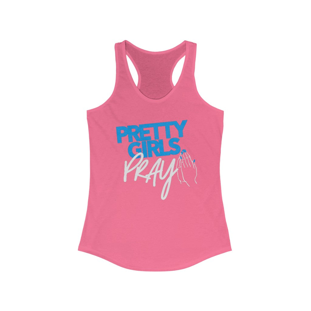 Pretty Girls Pray Women's Racerback Tank