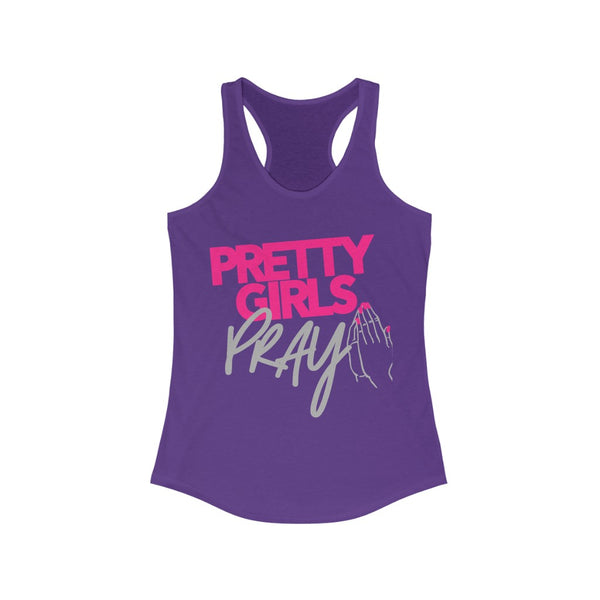Pretty Girls Pray Women's Racerback Tank
