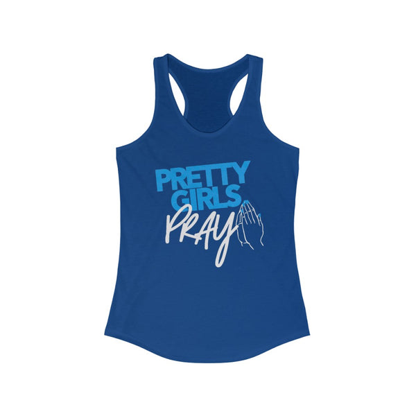 Pretty Girls Pray Women's Racerback Tank