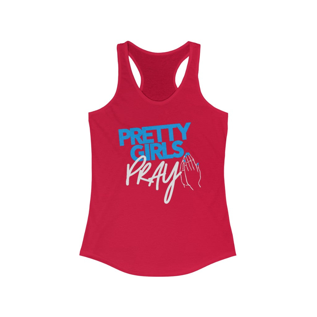 Pretty Girls Pray Women's Racerback Tank