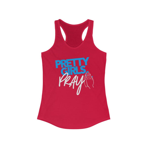 Pretty Girls Pray Women's Racerback Tank