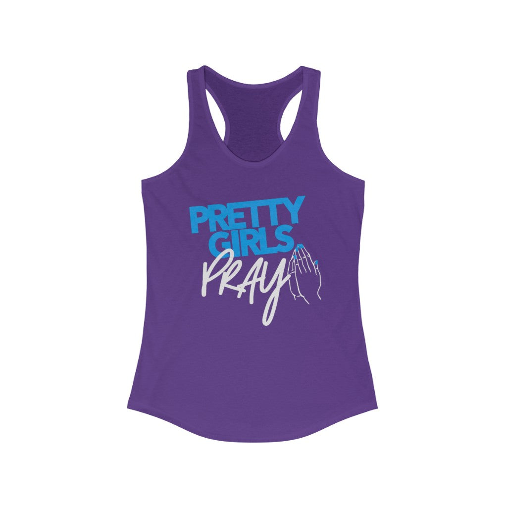 Pretty Girls Pray Women's Racerback Tank