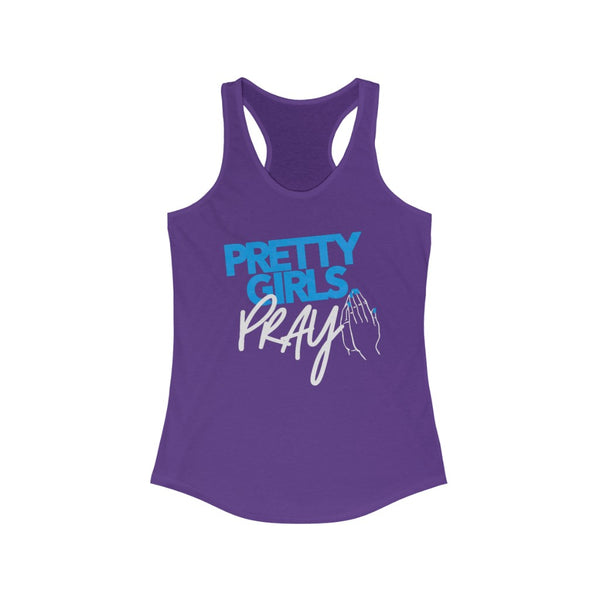Pretty Girls Pray Women's Racerback Tank