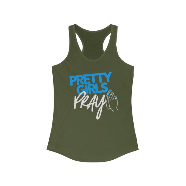 Pretty Girls Pray Women's Racerback Tank