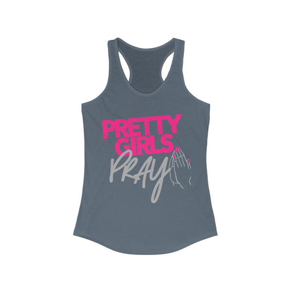 Pretty Girls Pray Women's Racerback Tank