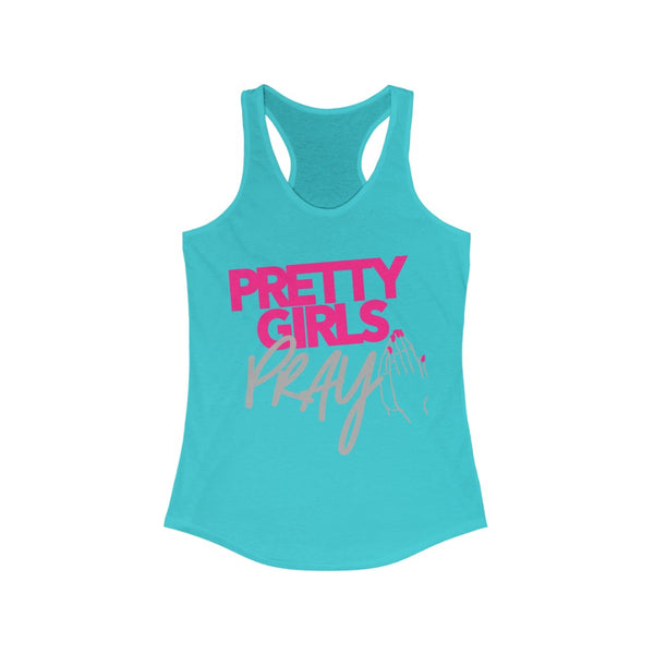 Pretty Girls Pray Women's Racerback Tank