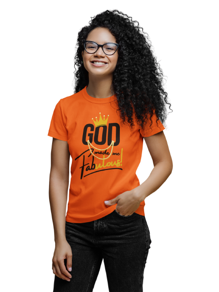 God Made Me Fabulous Unisex Tee- Gold