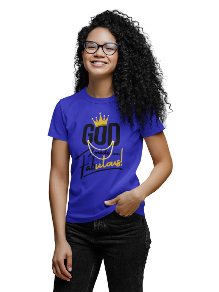 God Made Me Fabulous Unisex Tee- Gold