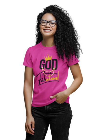 God Made Me Fabulous Unisex Tee- Gold